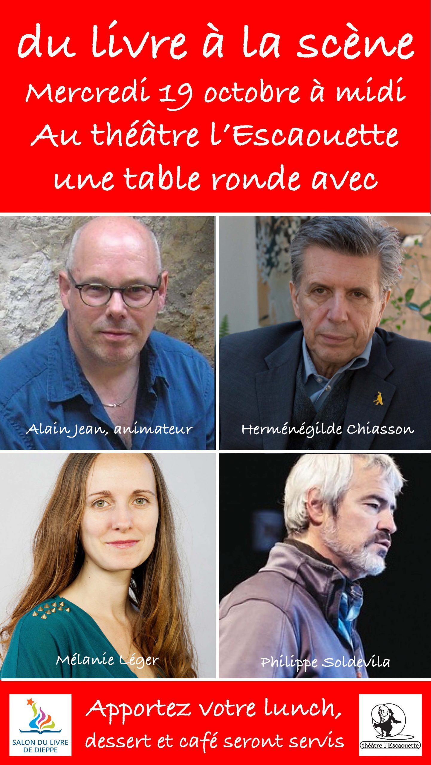 théâtre l’Escaouette propose Tête-à-tête avec Marie-Thé Morin Traductrice et comédienne de INTRUSIONS